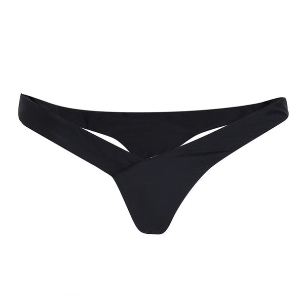 2019 Swimwear Women Briefs Bikini Bottom Brazilian Thong Swimsuit Classic Cut Bottoms Biquini Swim Short Ladies Swimsuit