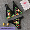 Sexy High Waist Bikini Set Women Swimsuit New Style Bottom Belt Decoration Swimwear Khaki&Red Summer BeachWear Biquini Swimming