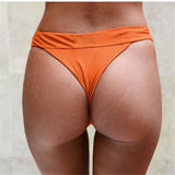 2020 Newest Sexy Swimwear Women Briefs Bikini Bottoms Brazilian Thong Swimsuit Low Waist Swim Shorts Panties Ladies Swim Thong