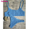 Women Brazilian Swimwear Bandage Bikini Bra Push-Up Tops Thongs Bottoms Swimsuit