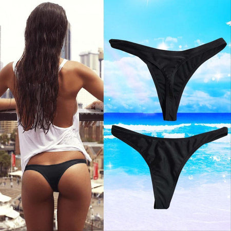 2015 Sexy Women Bikini Bottom Brazilian Swimsuit Beachwear Bow Back Bathing Suit