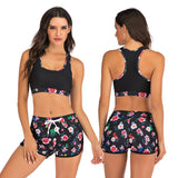 Sport High Waist Bikini Women Swimwear 2020 Sexy Crop Top Plus Size Swimsuit Swimming Suit Bathing Suit Bikini Set With Shorts