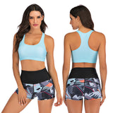 Sport High Waist Bikini Women Swimwear 2020 Sexy Crop Top Plus Size Swimsuit Swimming Suit Bathing Suit Bikini Set With Shorts