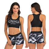 Sport High Waist Bikini Women Swimwear 2020 Sexy Crop Top Plus Size Swimsuit Swimming Suit Bathing Suit Bikini Set With Shorts