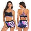 Sport High Waist Bikini Women Swimwear 2020 Sexy Crop Top Plus Size Swimsuit Swimming Suit Bathing Suit Bikini Set With Shorts