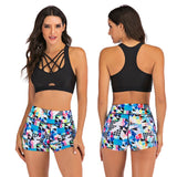 Sport High Waist Bikini Women Swimwear 2020 Sexy Crop Top Plus Size Swimsuit Swimming Suit Bathing Suit Bikini Set With Shorts