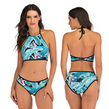 Sport High Waist Bikini Women Swimwear 2020 Sexy Crop Top Plus Size Swimsuit Swimming Suit Bathing Suit Bikini Set With Shorts
