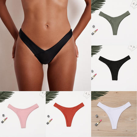2015 Sexy Women Bikini Bottom Brazilian Swimsuit Beachwear Bow Back Bathing Suit
