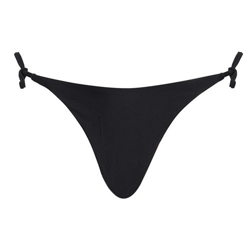 Sexy Womens Swimwear Swim Briefs Brazilian Cheeky Bikini Bottom Side Tie Thong Bikini Bathing Suit Swimsuit Swimming Costume