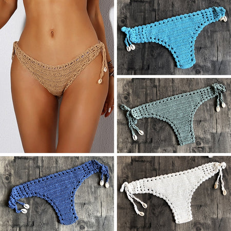 2015 Sexy Women Bikini Bottom Brazilian Swimsuit Beachwear Bow Back Bathing Suit