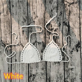 11 Color Beach Crochet Bikini Tops Beach Push up OR Interlining Beach Women Swimwear Top