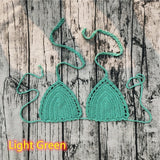 11 Color Beach Crochet Bikini Tops Beach Push up OR Interlining Beach Women Swimwear Top
